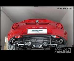 Alfa 4C 1750 TBI Posteriore INOX Doppio 2x100mm - 9