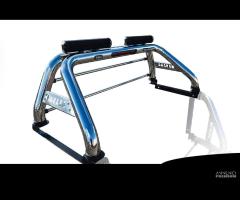 Nissan Navara D40 Roll bar inox con protez.cabina