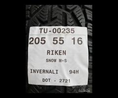 4 PNEUMATICI 205/55 R16 RIKEN INVERNALI 80% - 10