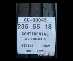 2 PNEUMATICI 235/55 R18 CONTINENTAL ESTIVE 75%