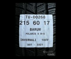 4 PNEUMATICI 215/60 R17 BARUM INVERNALI SEMINUOVE - 9