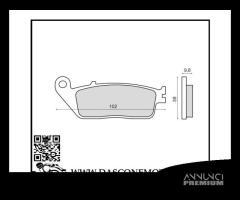 Coppia pastiglie freno anteriori organiche Honda C - 1