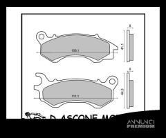 Coppia pastiglie anteriori organiche Honda Pcx 125 - 1