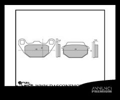 Coppia pastiglie freno anteriori organiche Kymco 5