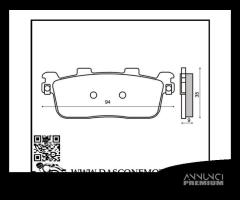 Coppia pastiglie freno posteriori organiche Kymco