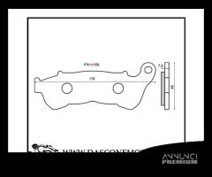 Coppia pastiglie freno anteriori organiche Honda S