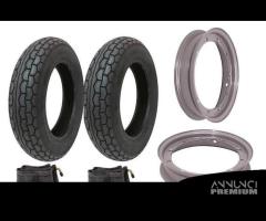 2 Gomme e Cerchi Vespa 3.00-10 oppure 3.50-10