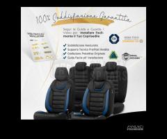 COPRISEDILI per Bmw X1 X2 X3 Scamosciato Pelle Blu - 9