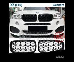 GRIGLIE Anteriori BMW X5 F15 Nero Lucido Diamond