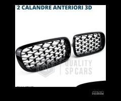 GRIGLIE Anteriori BMW X5 F15 Nero Lucido Diamond