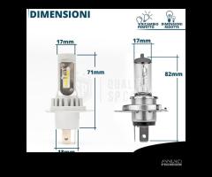 Kit Lampadine LED H4 per OPEL ASTRA F Luce Bianca - 6