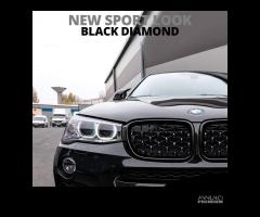 GRIGLIE Anteriori BMW X4 F26 Nero Lucido Diamond