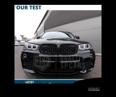 GRIGLIE Anteriori BMW X4 F26 Nero Lucido Diamond - 7