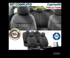 SET COPRISEDILI per Volkswagen Golf in PELLE Nera