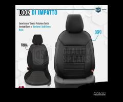 SET COPRISEDILI per Volkswagen Golf in PELLE Nera - 9