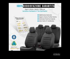 SET COPRISEDILI per Volkswagen Golf in PELLE Nera - 11