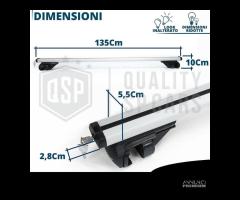 Barre Portatutto per Chrysler 300C SW in Alluminio - 12