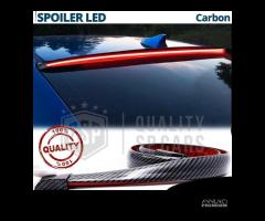 SPOILER Posteriore LED per AUDI A3 Carbon Look