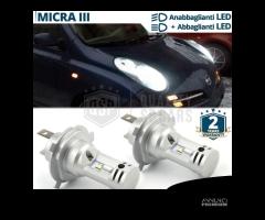 Lampadine LED H4 per NISSAN MICRA 3 Luce Bianca - 1