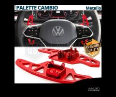 PALETTE Cambio Volante per VOLKSWAGEN Paddle Rosse - 1