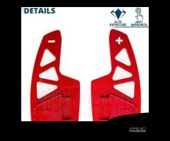 PALETTE Cambio Volante per VOLKSWAGEN Paddle Rosse - 8