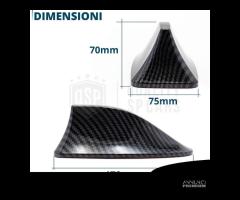 Antenna PINNA SQUALO Fibra di Carbonio Universale - 11