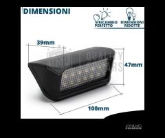 Placchette Luci Targa LED Per Citroen Omologate - 8