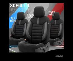 COPRISEDILI per Alfa Romeo Stelvio Tessuto ePelle - 2