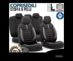 COPRISEDILI per Alfa Romeo Stelvio Tessuto ePelle - 15