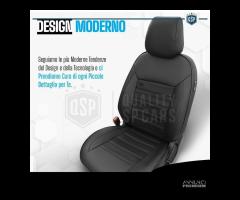 SET COPRISEDILI per JEEP RENEGADE in PELLE Nera - 3