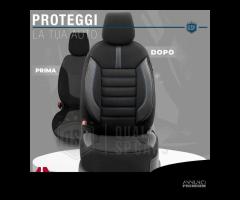 SET COPRISEDILI per Ford Focus Pelle e Tessuto Blu