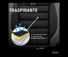 SET COPRISEDILI per Ford Focus Pelle e Tessuto Blu