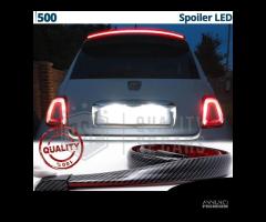 SPOILER LED per FIAT 500 ABARTH Fibra di Carbonio