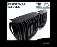 GRIGLIE Doppio Rene per BMW Serie 6 E63 E64 Nera - 9