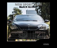 GRIGLIE Doppio Rene per BMW Serie 6 E63 E64 Nera - 10