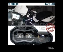 FARO LED Per BMW F 800 R OMOLOGATO Luce Bianca