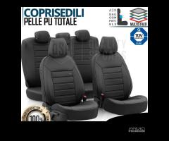 SET COPRISEDILI per Isuzu D-Max in PELLE Nera - 14