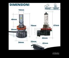 Kit Full LED H11 per TOYOTA PIRIUS 3 CANbus6000K - 6