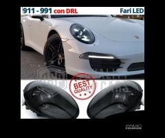 FARI LED Per Porsche 911 991 con DRL OMOLOGATI