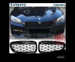 GRIGLIE per BMW Serie 5 F10 F11 Nera Diamond 3D