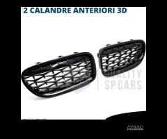 GRIGLIE per BMW Serie 5 F10 F11 Nera Diamond 3D