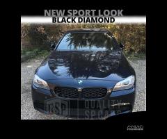 GRIGLIE per BMW Serie 5 F10 F11 Nera Diamond 3D - 6