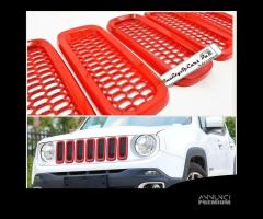 Cover Mascherina per JEEP RENEGADE Griglie ROSSE