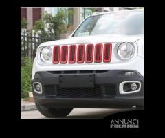 Cover Mascherina per JEEP RENEGADE Griglie ROSSE