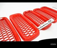 Cover Mascherina per JEEP RENEGADE Griglie ROSSE