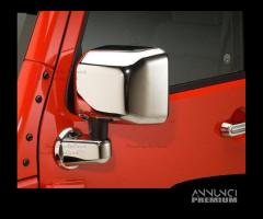 Calotte Specchietti Jeep Wrangler JK Cover Cromata - 3