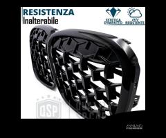 GRIGLIE per BMW X1 F48 Mascherine Nera Diamond - 11