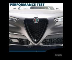 Cover Griglia V per Alfa Romeo Stelvio Nero Lucido