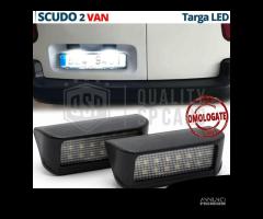 Luci Targa LED CANbus per Fiat SCUDO 2 Van 6500K