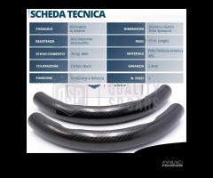 COPRIVOLANTE per JAGUAR Effetto FIBRA CARBONIO